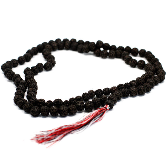 108 Rudraksha Mala - Dark# - Zen Gift Hub