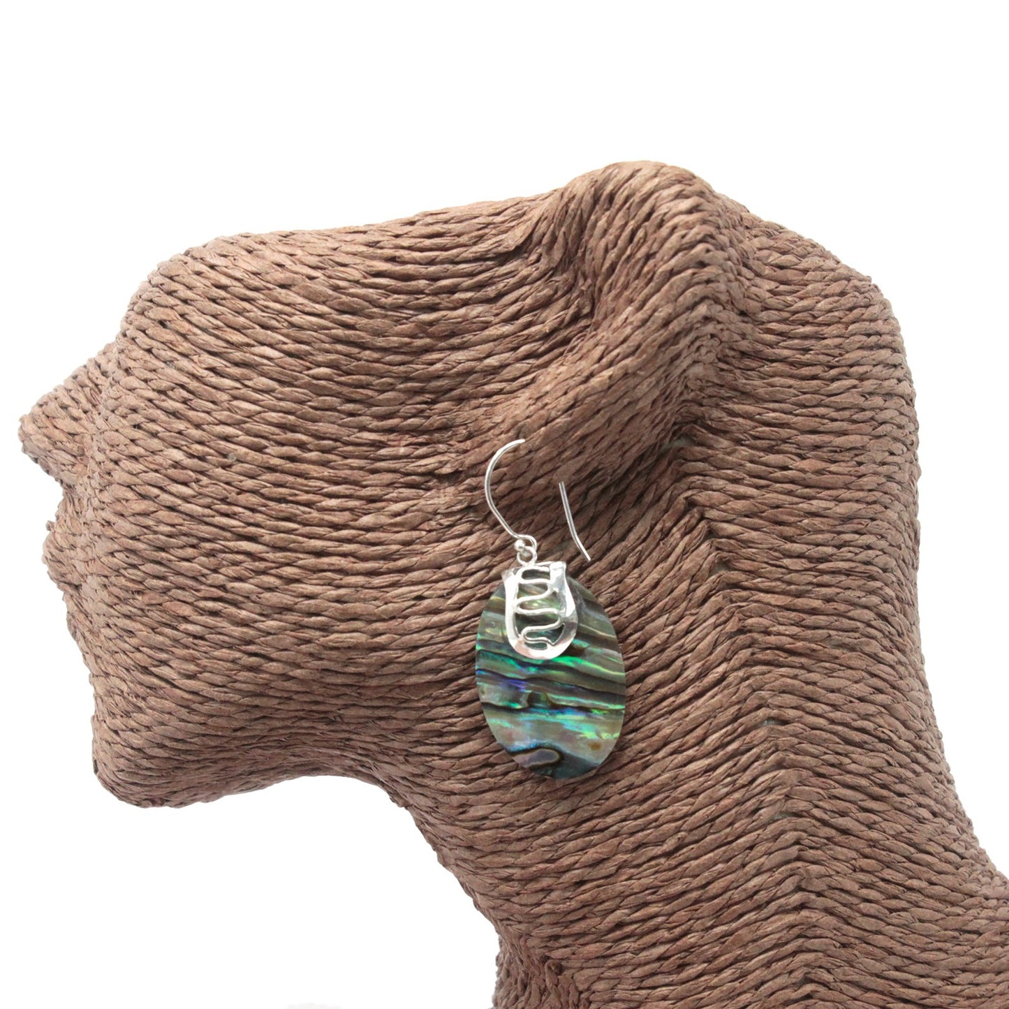 Shell & Silver Earrings - Abalone