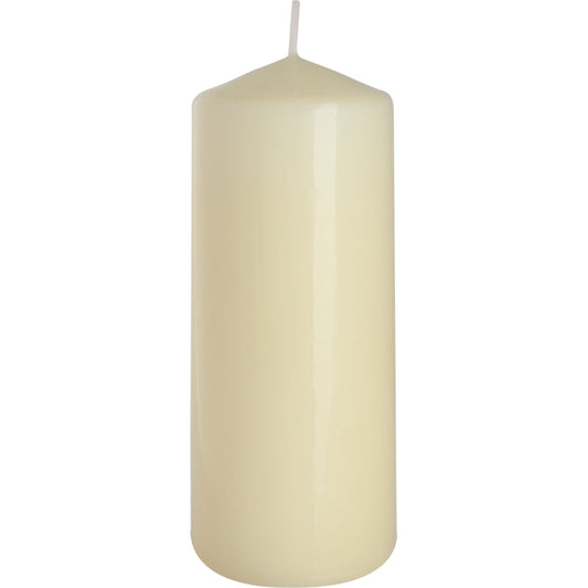 Close up of Ivory Pillar Candle 60x150mm