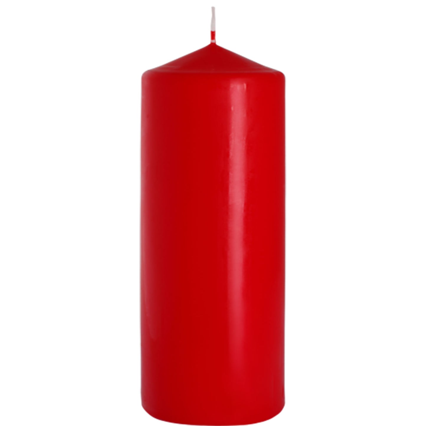 Close up of Red Pillar Candle 80x200mm