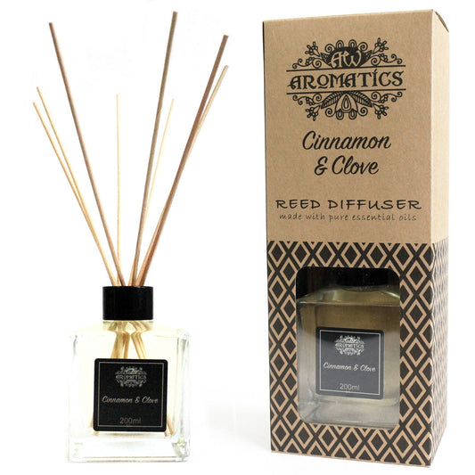 200ml Cinnamon & Clove Essential Oil Reed Diffuser# - Zen Gift Hub