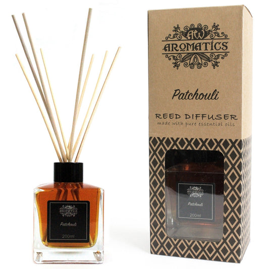 200ml Patchouli Essential Oil Reed Diffuser# - Zen Gift Hub