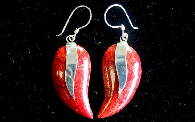 925 Silver Earrings - Mangos# - Zen Gift Hub