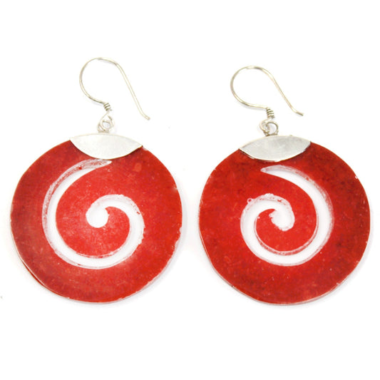 925 Silver Earrings - Scroll Design# - Zen Gift Hub