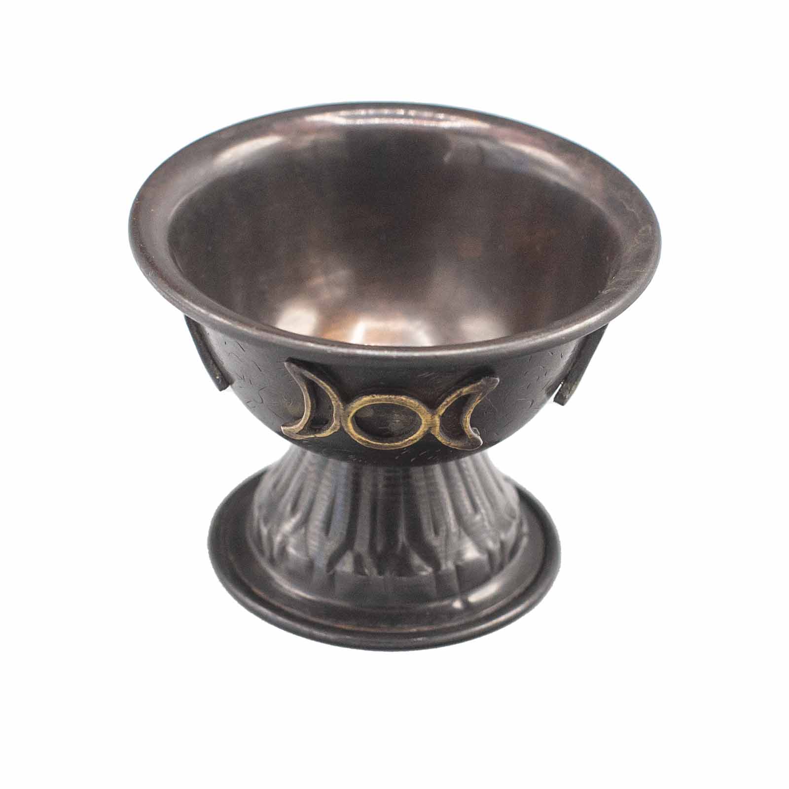 Ancient Copper Ritual Chalice-Triple Moon# - Zen Gift Hub