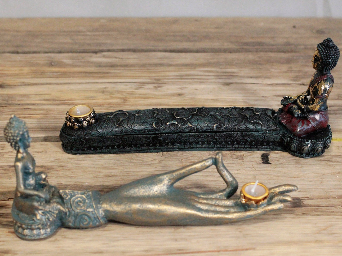 Antique Buddha - Hand Incense Burner# - Zen Gift Hub