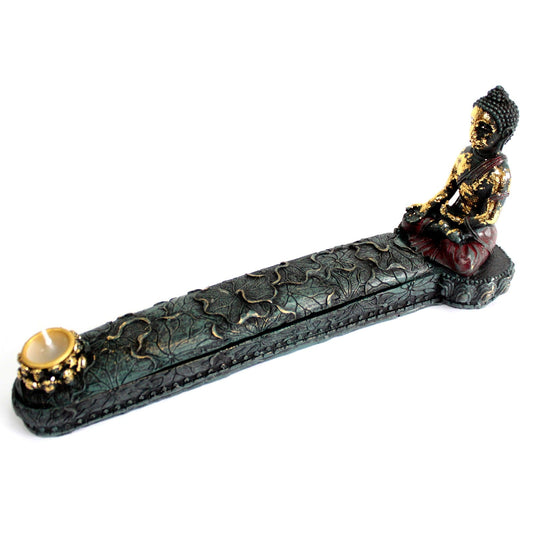 Antique Buddha - Incense Burner & Box# - Zen Gift Hub