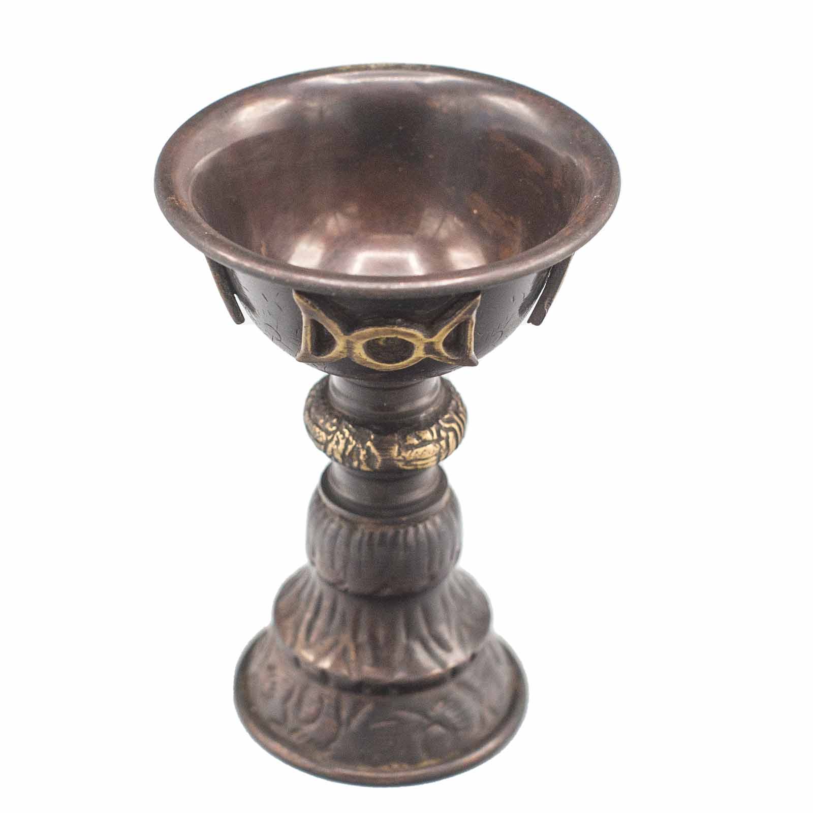 Antique Copper Ritual Goblet with Triple Moon# - Zen Gift Hub