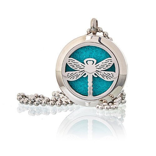 Aromatherapy Diffuser Necklace - Dragonfly 25mm# - Zen Gift Hub