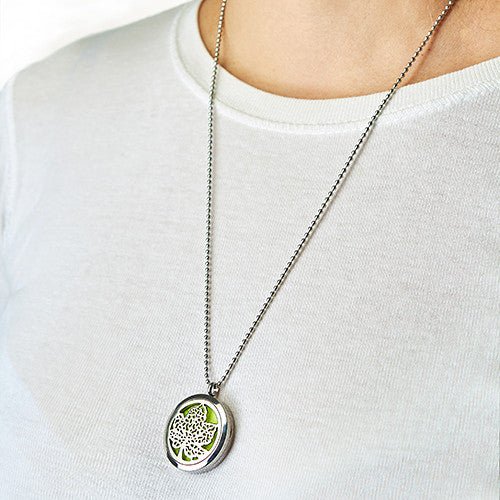 Aromatherapy Diffuser Necklace - Flower of Life 30mm# - Zen Gift Hub