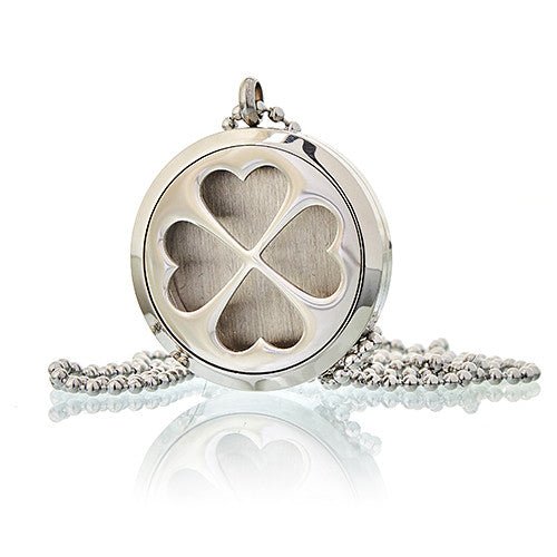 Aromatherapy Diffuser Necklace - Four Leaf Clover 30mm# - Zen Gift Hub