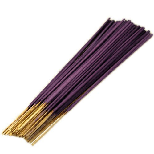 6. A bundle of Bulk Incense Sticks- Tulsi Basil fragrance on white background for relaxation, meditation, home scent 