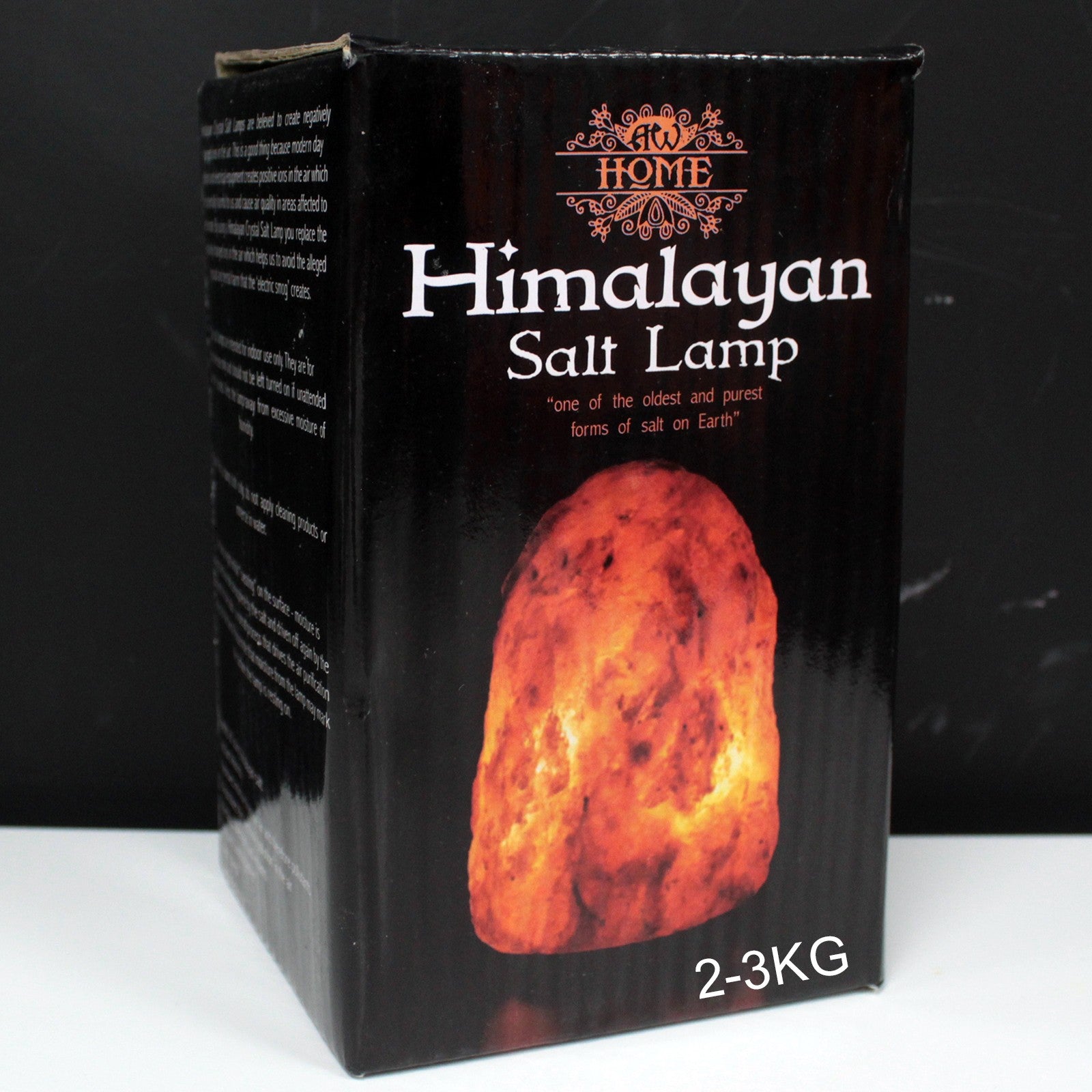 side image of salt lamp box, best himalayan salt lamp