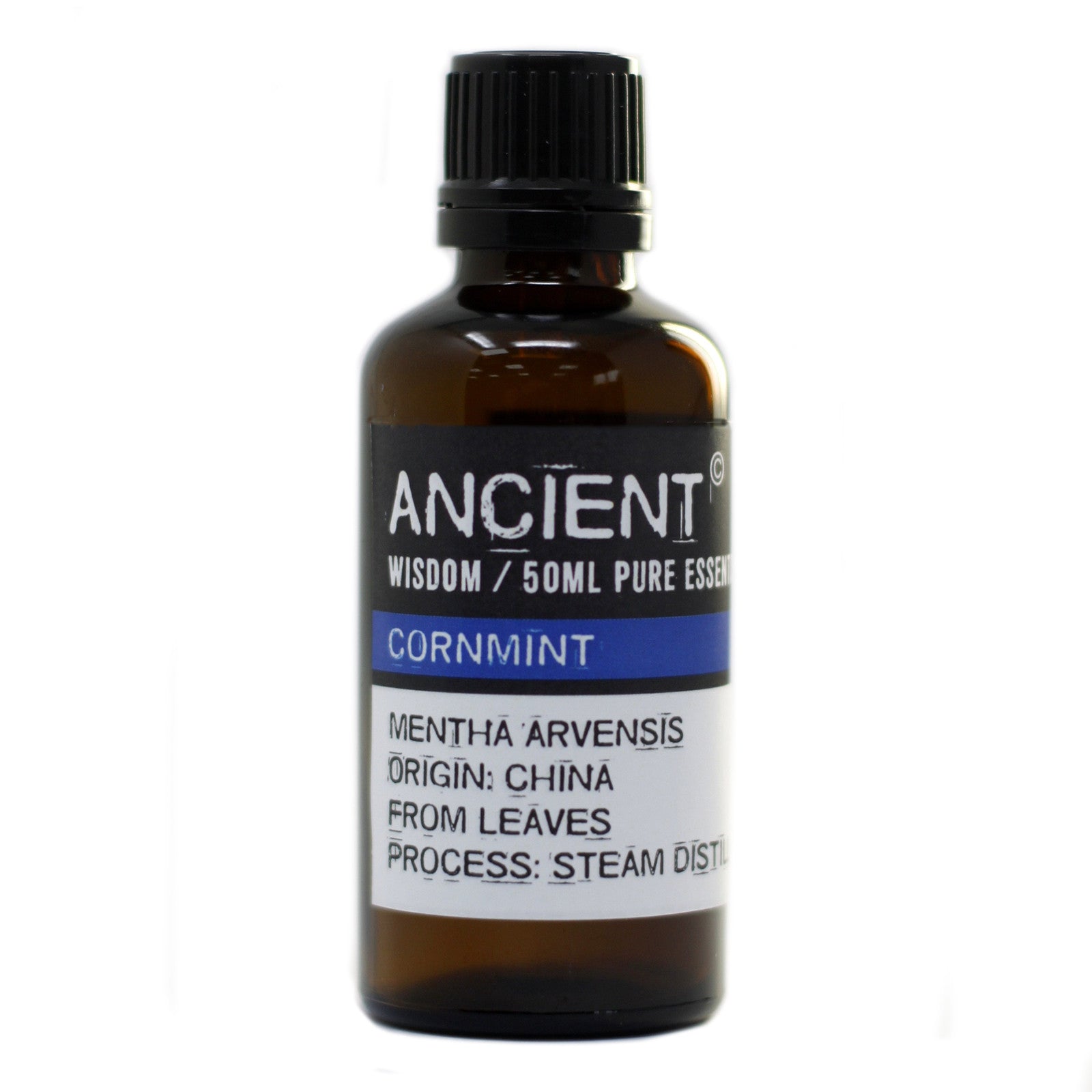 50ml Cornmint Essential Oil, symbolizing wellness and aromatherapy.