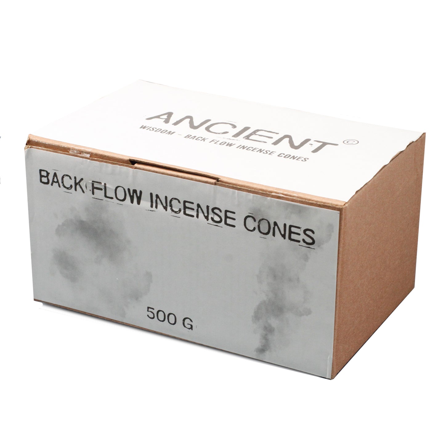 Image of a box of back flow incense cones-500g